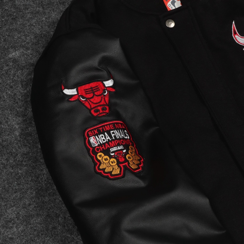 Jaket Varsity Pria Wanita CHICAGO BULLS NBA EMBROID Casual Good Brand Quality