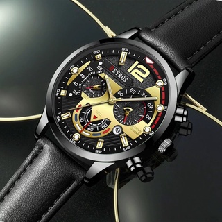 am Tangan Pria Business Quartz Calendar Watches Anti Air Deyros Asli Pria Jam Kuarsa High Quality alloy case (FREE BOX)