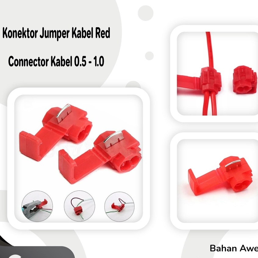 Z212] Adaptor Jumper Kupas Kulit Kabel Terminal Arus Sambungan Skun Molek Konektor Connector Tanpa Kupas Kulit Quick Splice Wire SNAP Scotch Lock Cable Klip