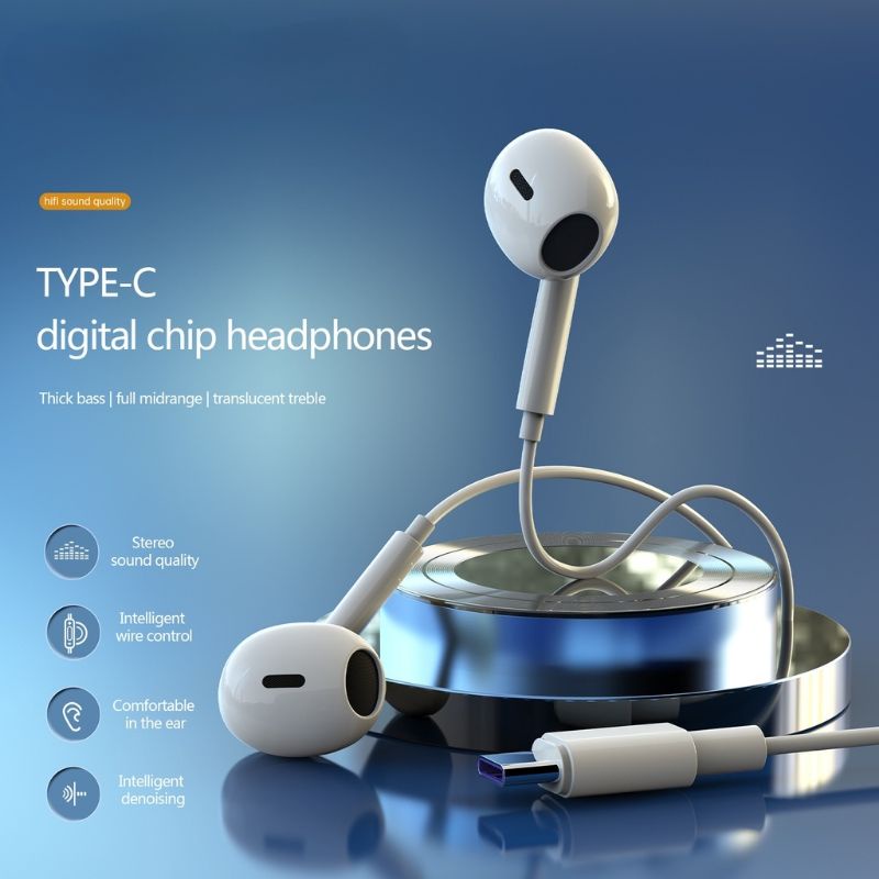 Hansfree HF OPPO ORI cabutan Kabel Type-C Jack Earphone headset socket ori