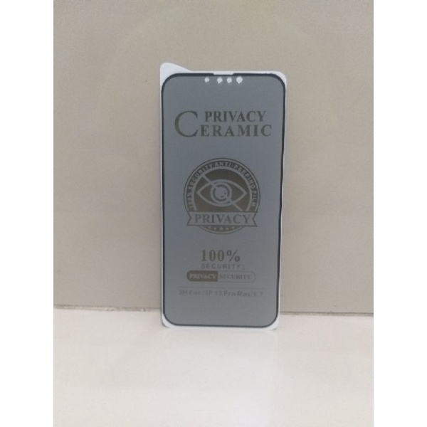 TEMPERED GLASS MATTE FILM CERAMIC PRIVACY SPY IPHONE 6+ / IPHONE 6 PLUS