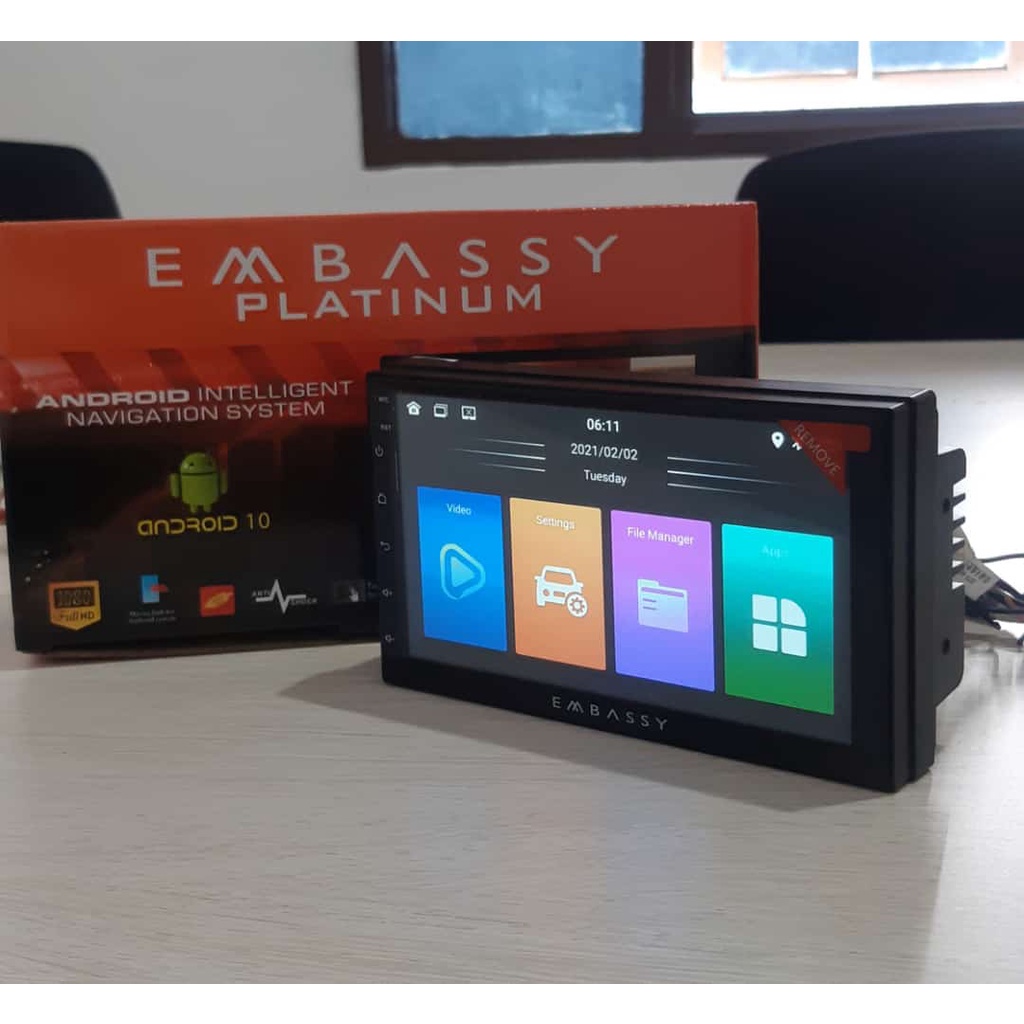 Head Unit HU TV ANDROID Embassy 7" Inch 2/32 GB