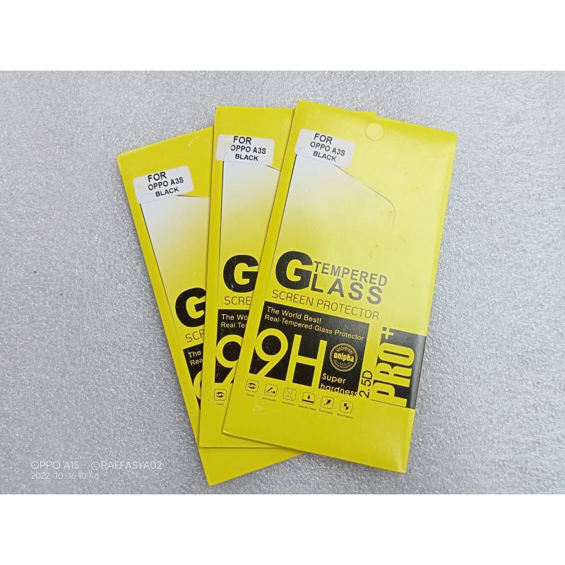Anti Gores Oppo a3s - Tempered Glass Oppo a3s
