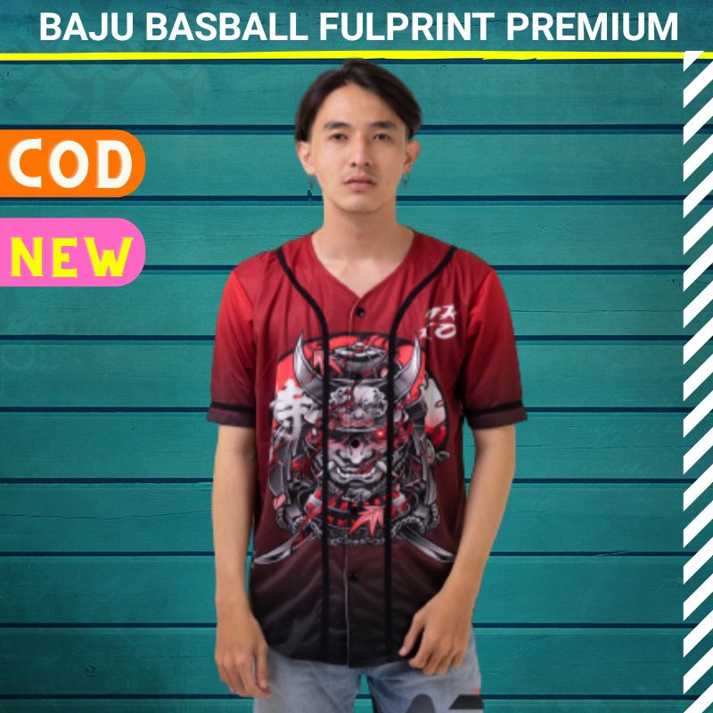 Baju Basball Fullprinting Premium Kaos Baseball Premium Baju Baseball Pria Wanita T-shirt Jersey Bas