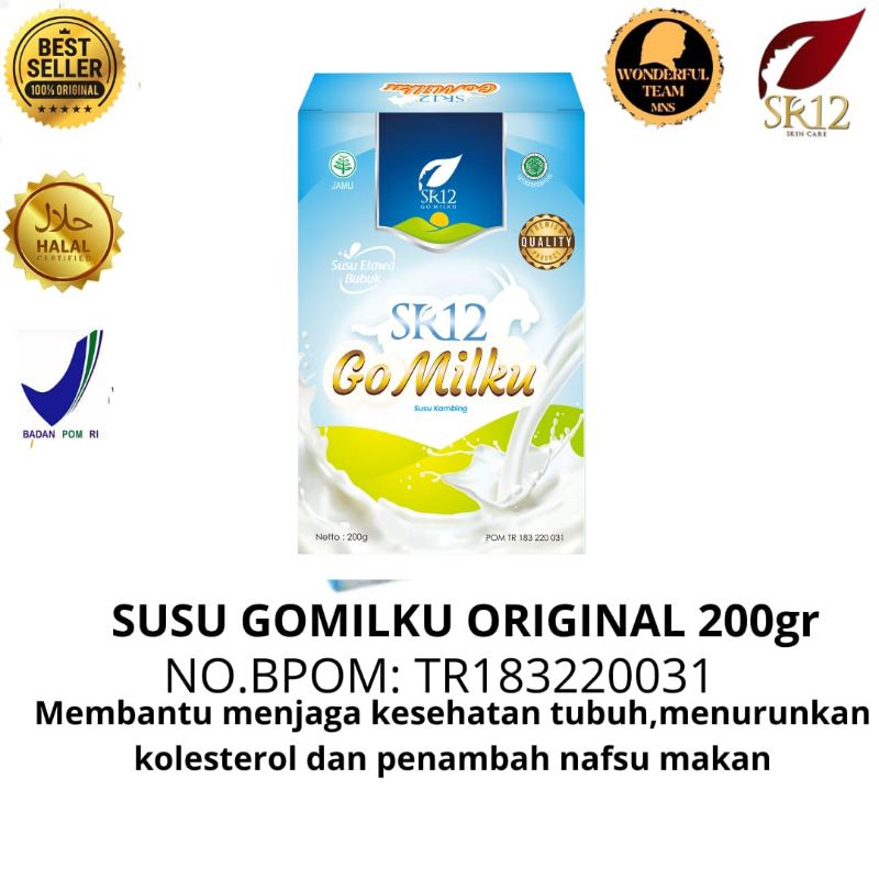 

GO MILKU SR12 HALAL SUSU KAMBING ETAWA PREMIUM MENINGKATKAN KESEHATAN 200G DAN 600G