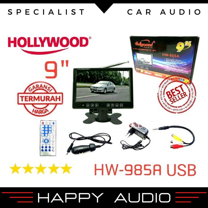 Video Tv Hollywood Tv Mobil 9 Inch Ondash Atau On Dash Tv Mobil 9 Inch Hw-923A