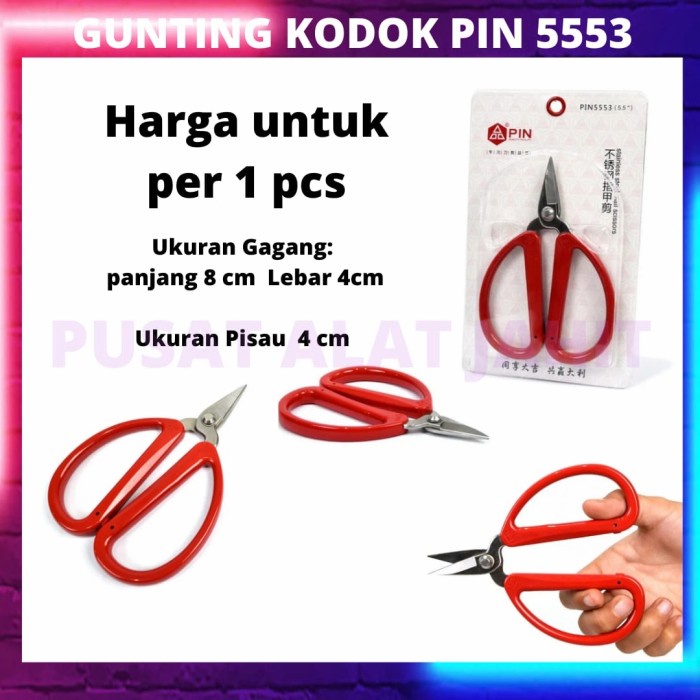 

Hadir Gunting Kodok Pin 5553 Limited