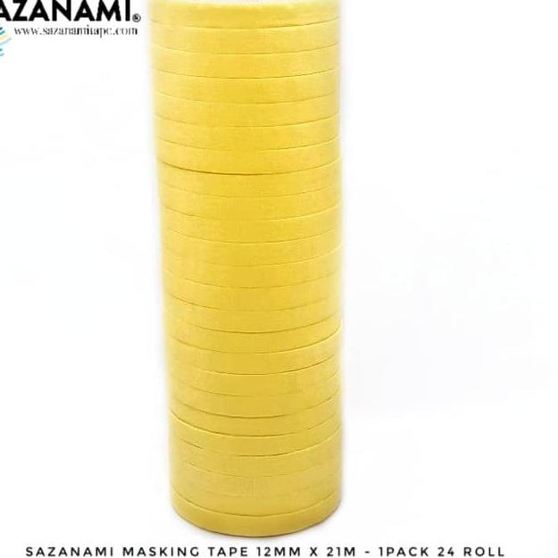 

Special 1 PACK Lakban Kertas Masking Tape 1/2 Inch 12mm x 21m Sazanami isolasi ア