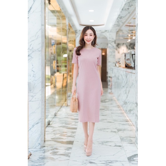 DRESS LA DRESS MODEL ROUNDNECK IMPORT BANGKOK (DRLD328)