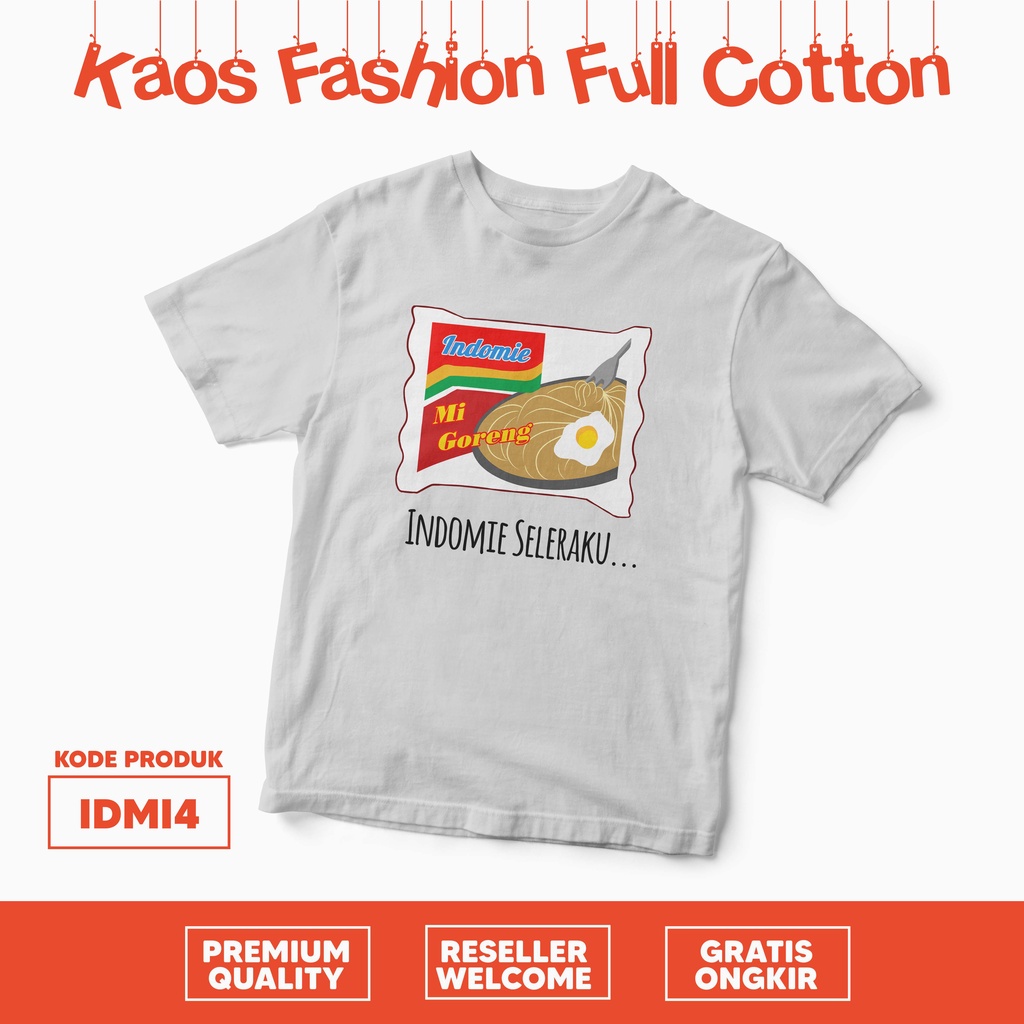 [KAOS] Tshirt motif indomie kemasan viral cewek cowok anak dewasa full cotton combed