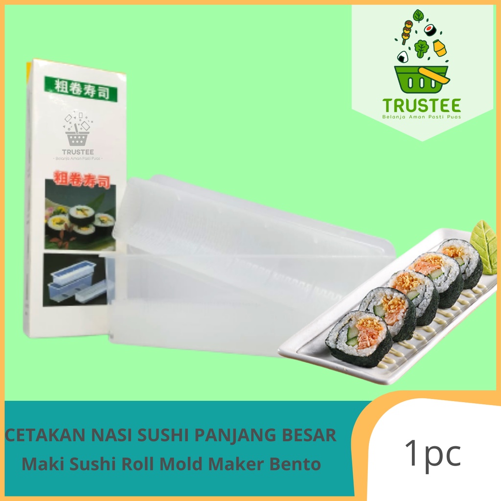 Cetakan Nasi Sushi Panjang Besar / Maki Sushi Roll Mold Maker Bento