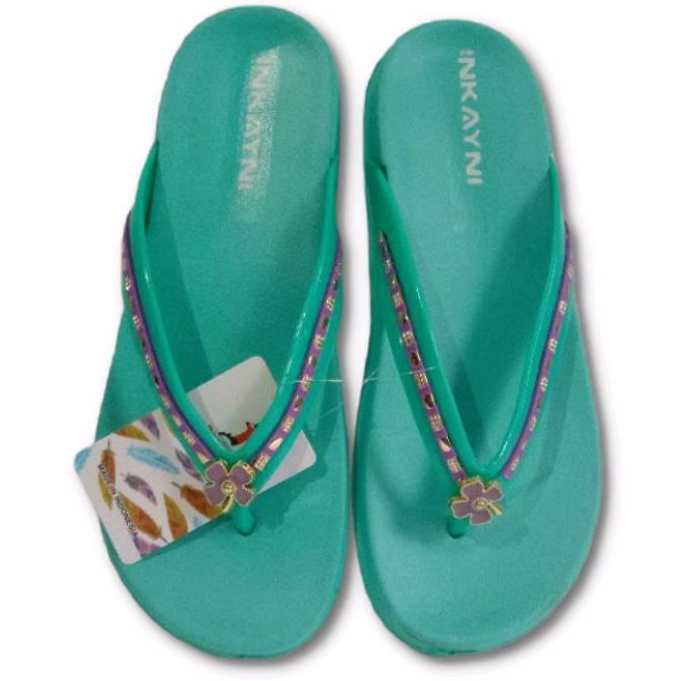Inkayni 5016 - Sendal Jepit Karet Wanita Motif Bunga Size 36 - 40