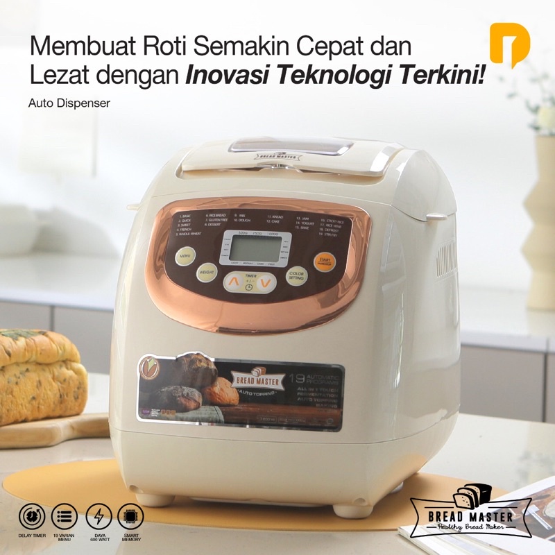 Multipro Auto Dispenser Bread Master – Pembuat Roti Otomatis