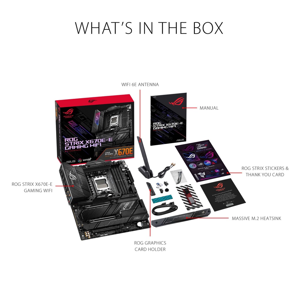 ASUS ROG STRIX X670E-E GAMING WIFI | Motherboard AMD X670 AM5 ATX DDR5