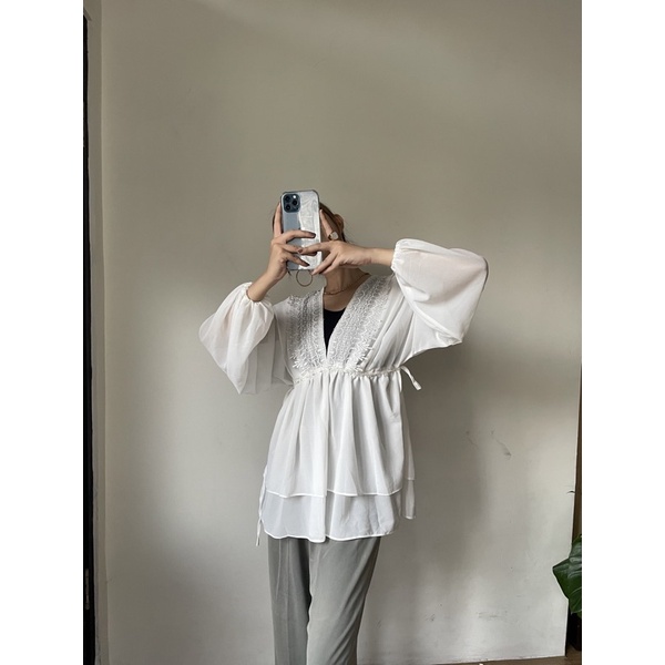 Zéa - Chérie - Blouse Korea Sifon Renda Tunik