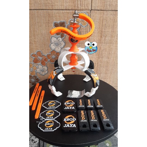 Ebod Jaya Fullset Variasi / Asesoris  1 set  emblem / logo/ merk ebod jaya, klem tebok ebod jaya, ma