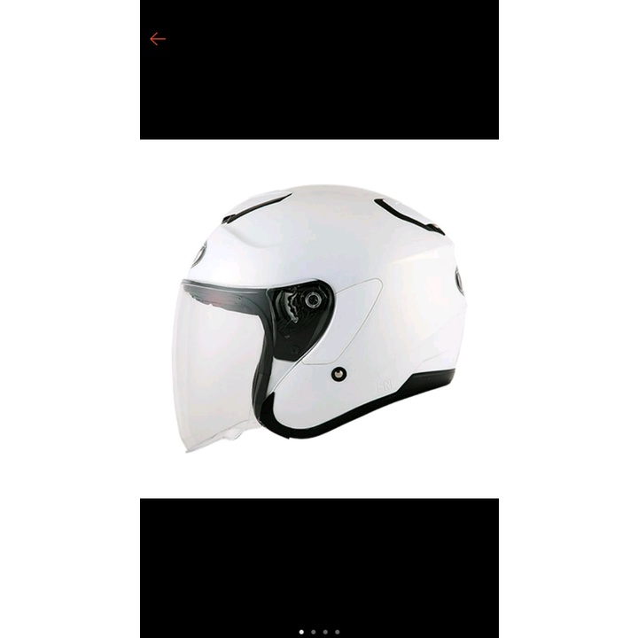 KYT KYOTO PUTIH-HELM KYOTO WHITE-KYOTO SOLID HELM-HELM KYOTO-HELM KYOTO-KYOTO WHITE BISA COD-KYT KYT