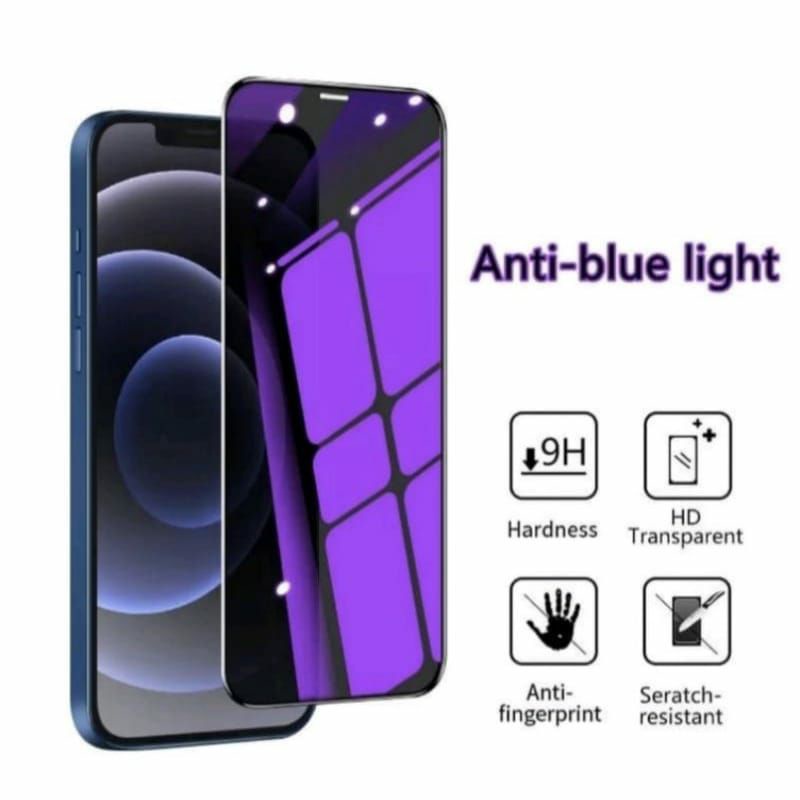 TEMPER GLAS BLUE ANTI PECAH PELINDUNG LAYAR HP VIVO Y91/Y91C