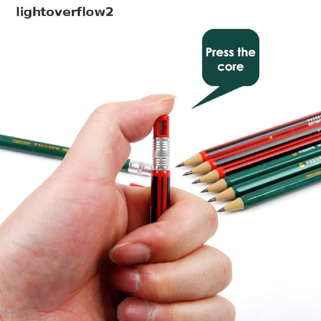 (lightoverflow2) 1 Set Pensil Mekanik 2.0mm Dengan Refill Untuk Menulis / Sketsa