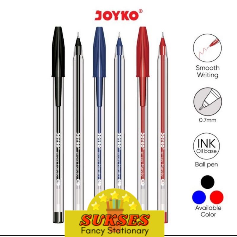 

Pulpen Joyko Haruto Bp-345/0.7mm ( 1pak/12pcs )