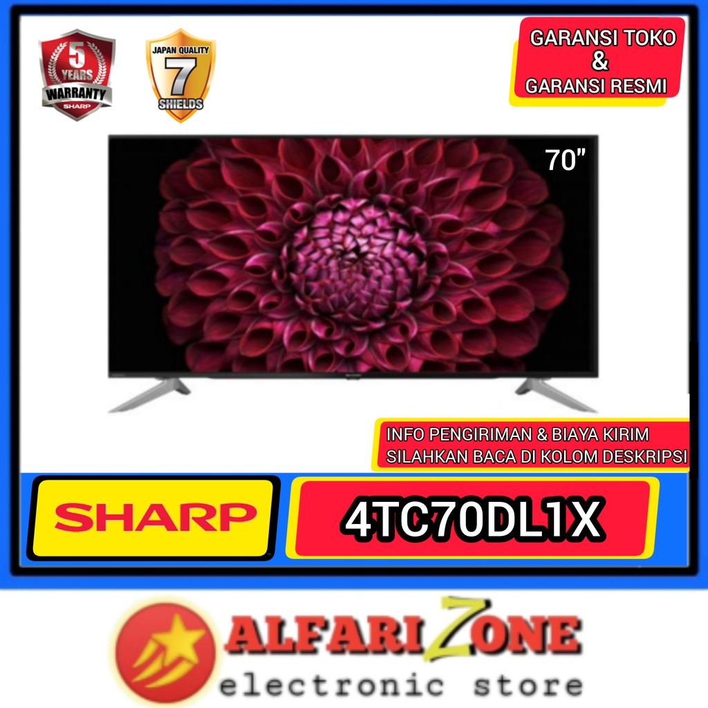 SHARP 4TC70DL1X Android tv sharp 70 inch 4TC70 TV Sharp 70" 4K