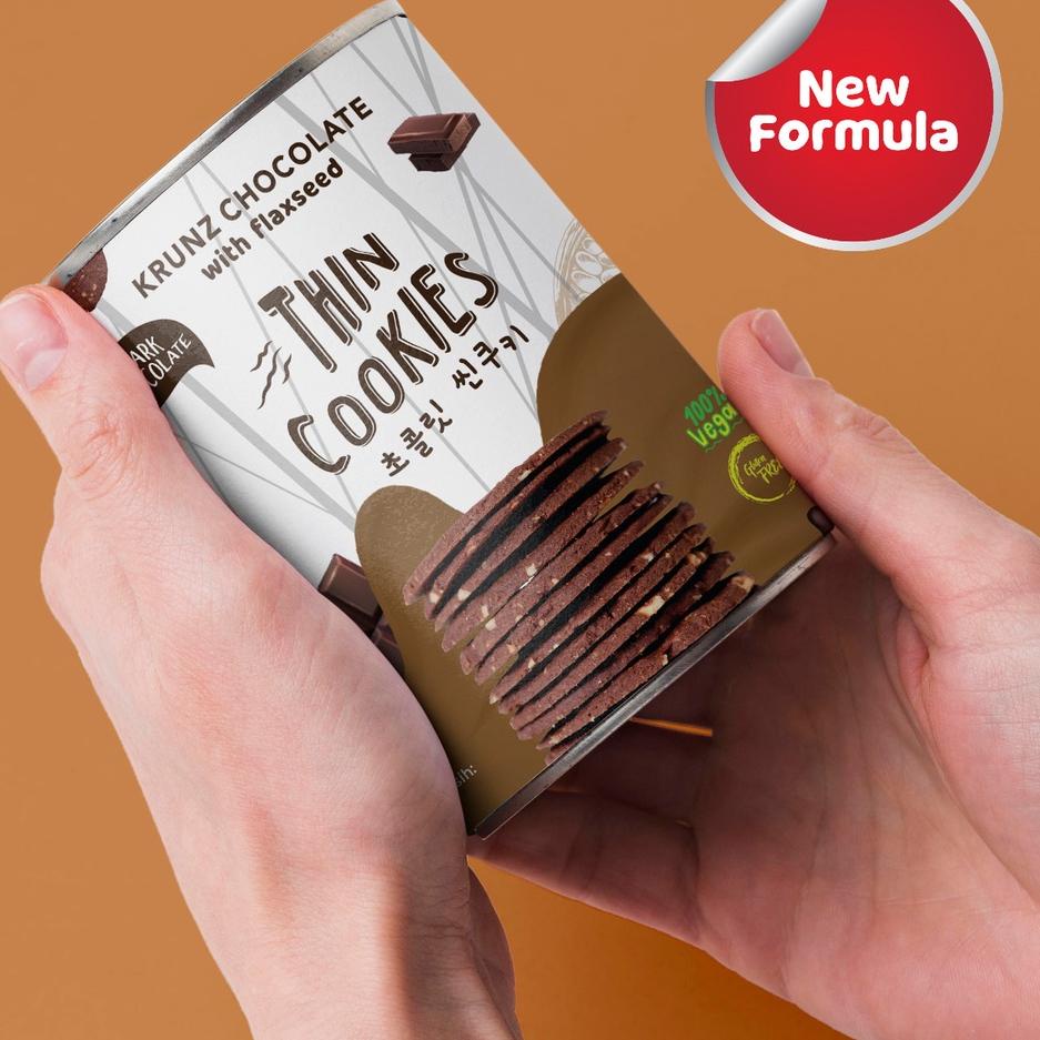 

Langsung dibeli--WoCA Thin Cookies Krunz Chocolate Dark Chocolate