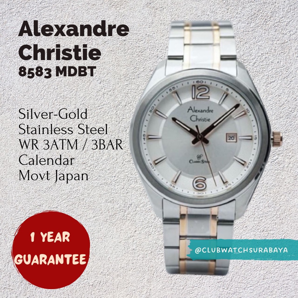 Jam Tangan Pria Alexandre Christie ORI 8583 MDBT / Alexandre Christie Jam Tangan Laki-Laki 8583 MDBT