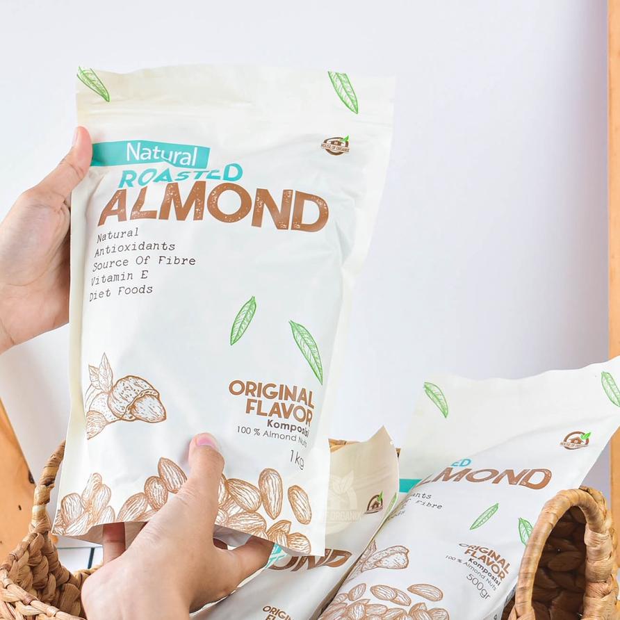 

Diskon✔️Natural Roasted Almond (Panggang) 1 Kg|SQ2
