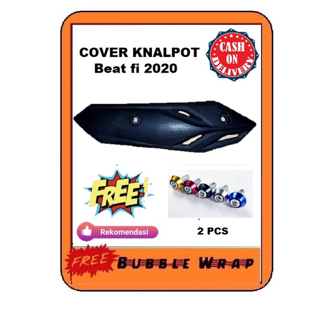 Cover Tutup Penutup Knalpot Beat New 2020 Tameng Pelindung Kenalpot Beat Street esp new led 2020