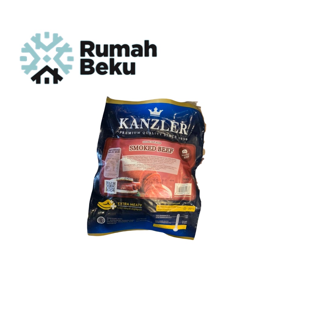 

Kanzler Smoke Beef 250gr untuk isian burger atau risol mayo