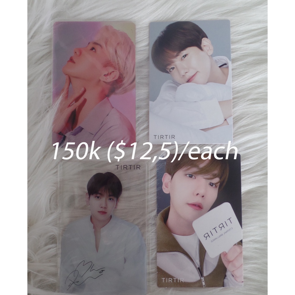 PHOTOCARD EXO BAEKHYUN TIRTIR LIPTINT LIFEPHARM SPEED PACK