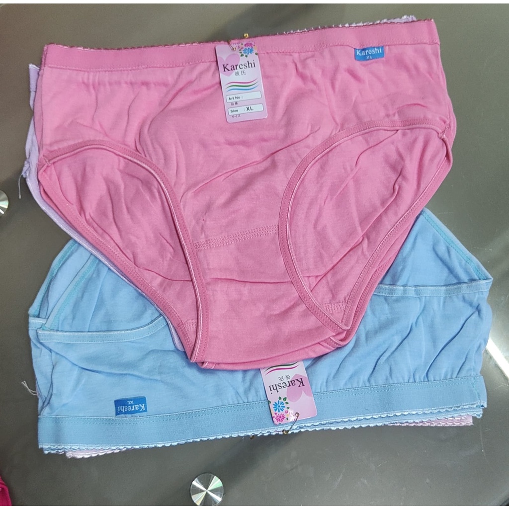 6 Pcs Celana Dalam Perempuan CD Wanita Dewasa Kareshi Karet Lebar Art 9905