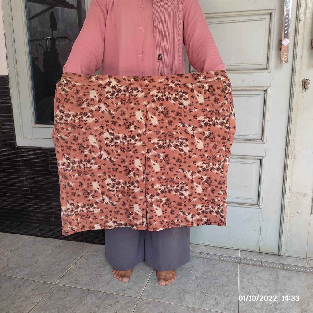 kulot pendek super jumbo motif etnik muat BB 90Kg