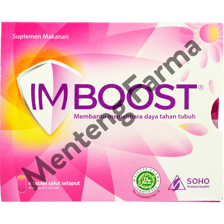 Imboost Tablet Strip Isi 4 - Vitamin Penambah Sistem Imun