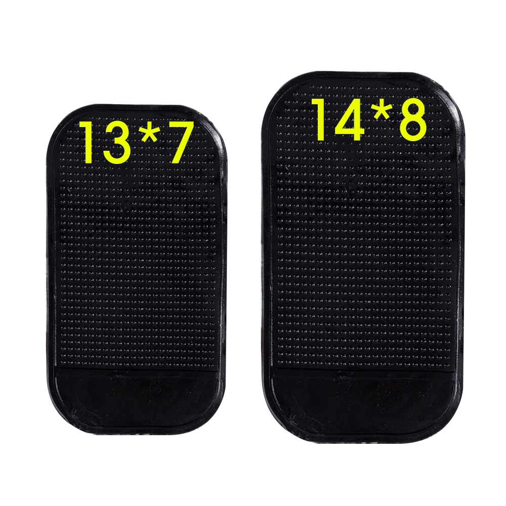 Matras Pad Penyimpanan Handphone Bahan Silikon Anti Slip Ukuran 13x7cm Untuk Dashboard Mobil