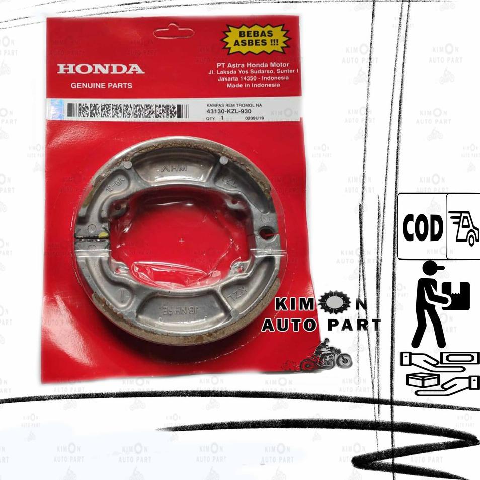 PAKET KAMPAS REM BEAT KARBU / PAKET SET KAMPAS REM DEPAN BELAKANG BEAT KARBU / KAMPAS BEAT KARBU KVY