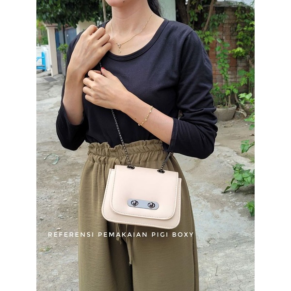 Pigi Boxy Slingbag Tas Selempang Fashion Wanita