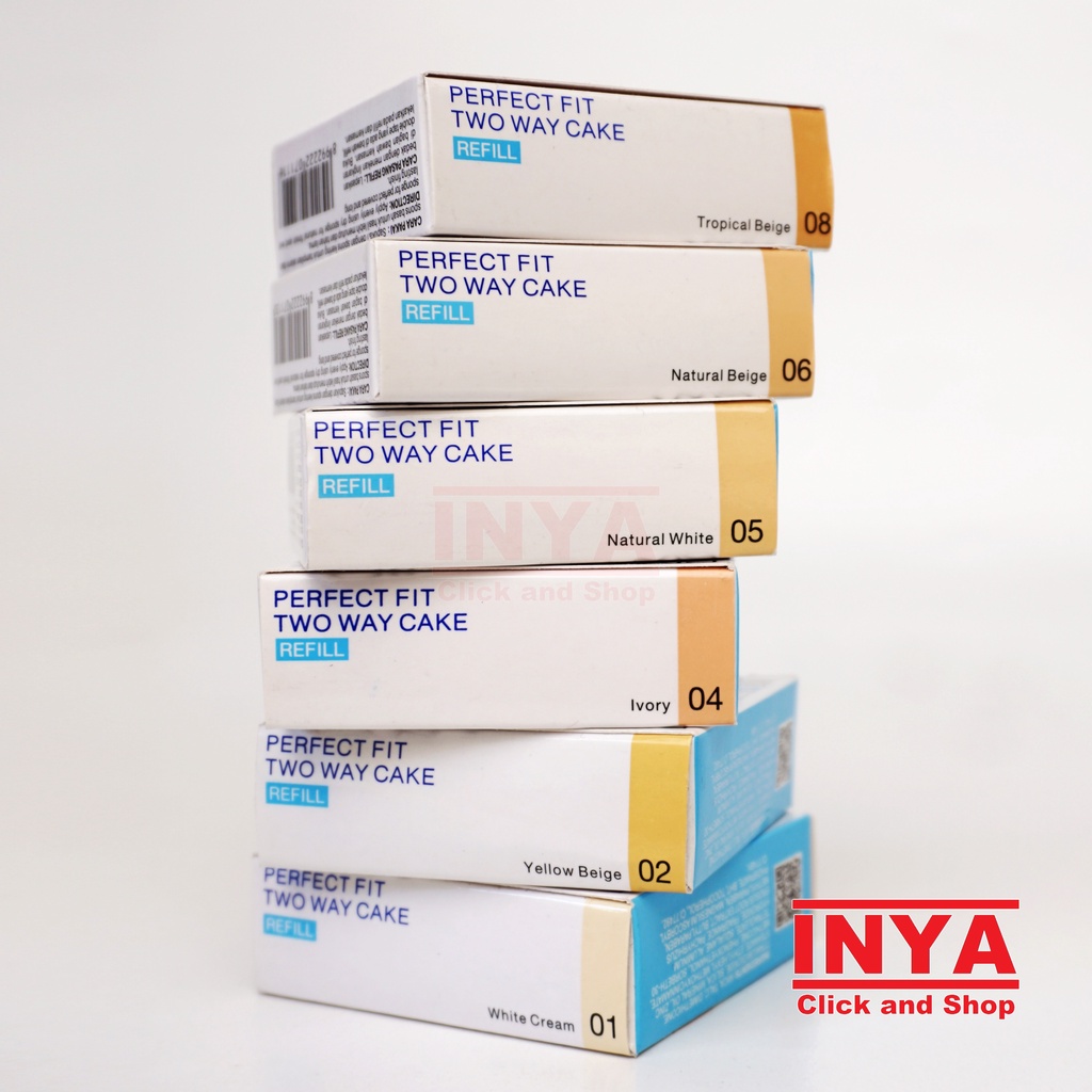 PIXY TWO WAY CAKE PERFECT FIT REFILL 02 YELLOW BEIGE 12.2gr - Bedak Padat - Compact Powder
