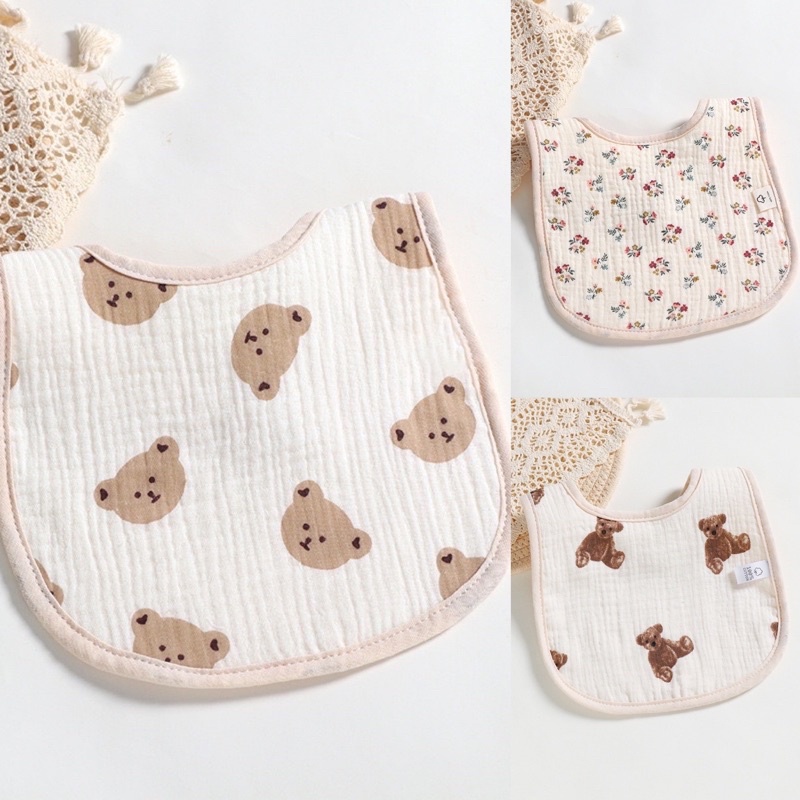 Korean Muslin Bibs / Celemek Muslin