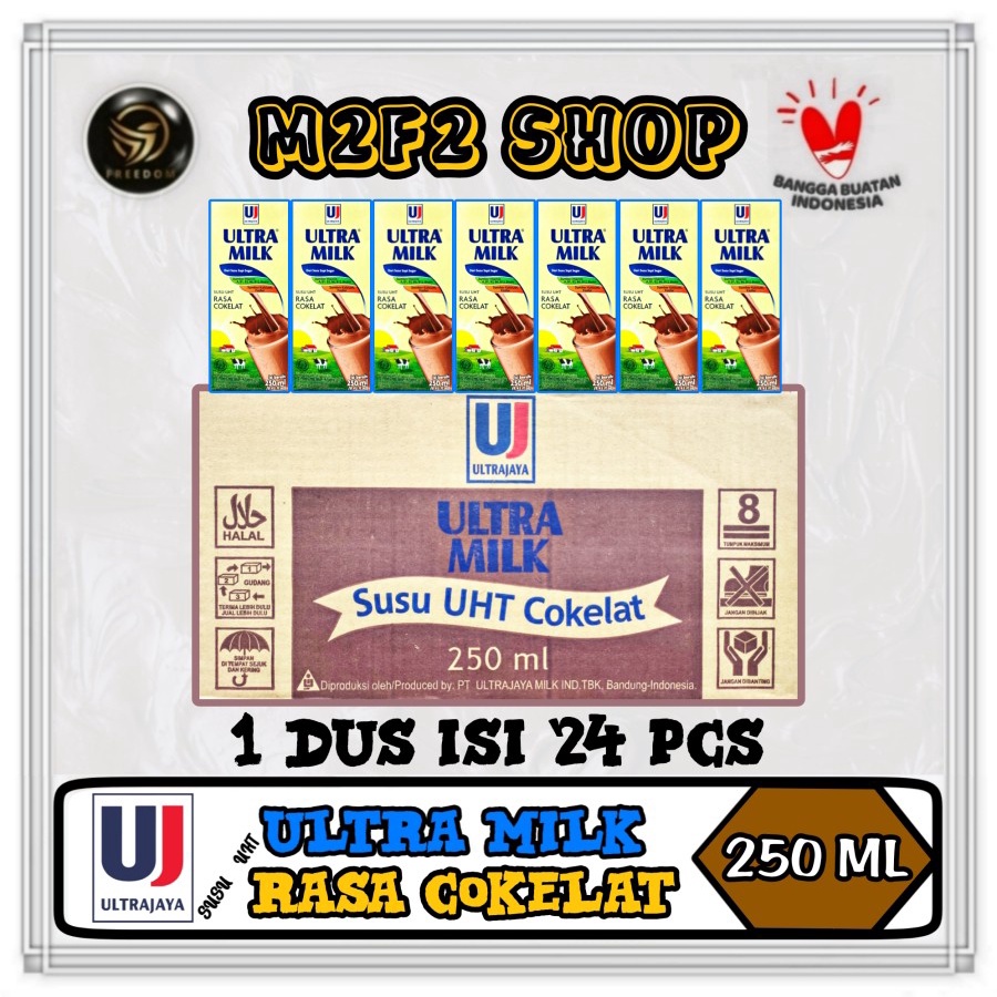 

Susu Ultra Milk Kotak UHT Semua Rasa - 250 ml (Khusus Bluebird/Gojek/Grab)