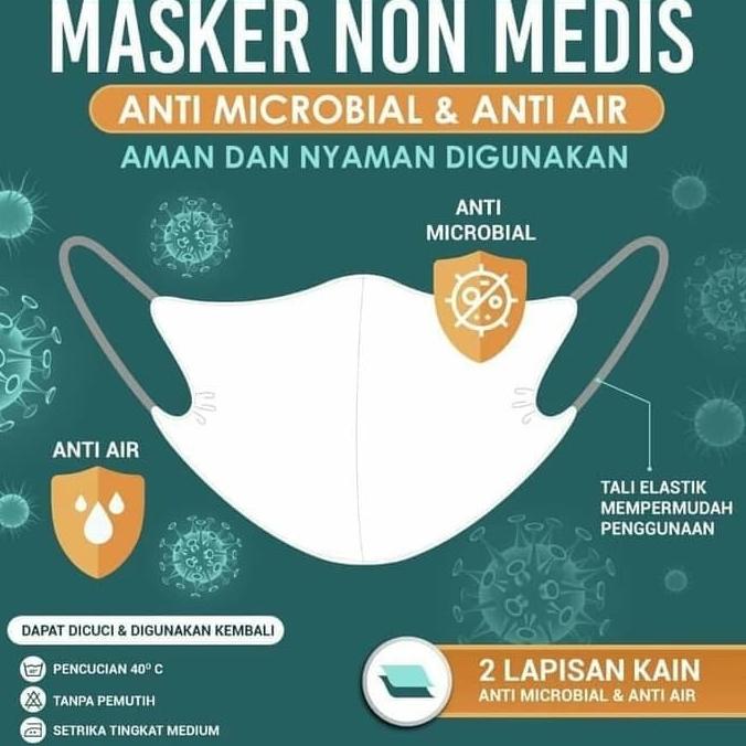 Masker SRITEX Anti Air Grosir Masker Kain Sritex Original Masker APD 25-juraganperabot dijamin