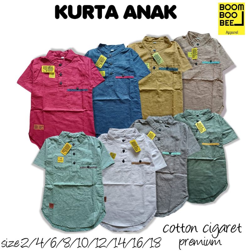 GROSIR KOKO KURTA BOOMBOOBEE ANAK KIDS JUNIOR  || PAKAIAN MUSLIM ANAK