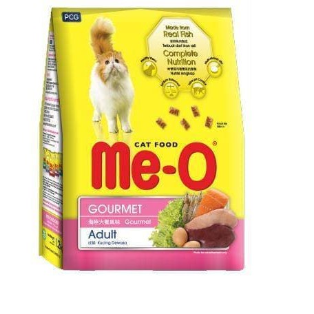 Makanan pakan Kucing ME-O MEO tuna salmon goumet beff chiken FRESHPACK 1,1 kg 1,2 KG 1.1kg 1.2kg ADULT cat food