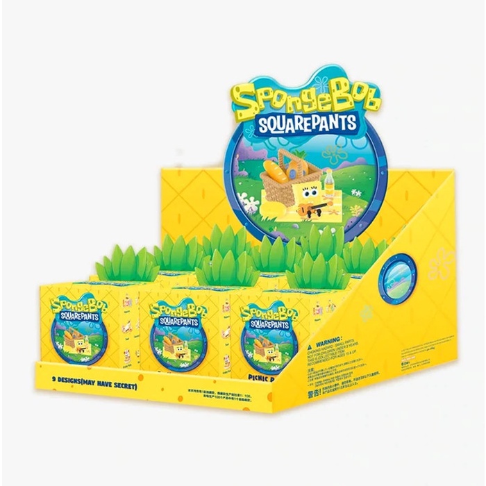 Pop Mart Nickelodeon Spongebob Squarepants Picnic Party 9 Model - MISP