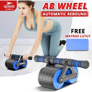 SPEEDS Ab Wheel Ab Roller Automatic Rebound Alat Olahraga Fitness Excercise Sixpack Latihan Otot Perut 009-14