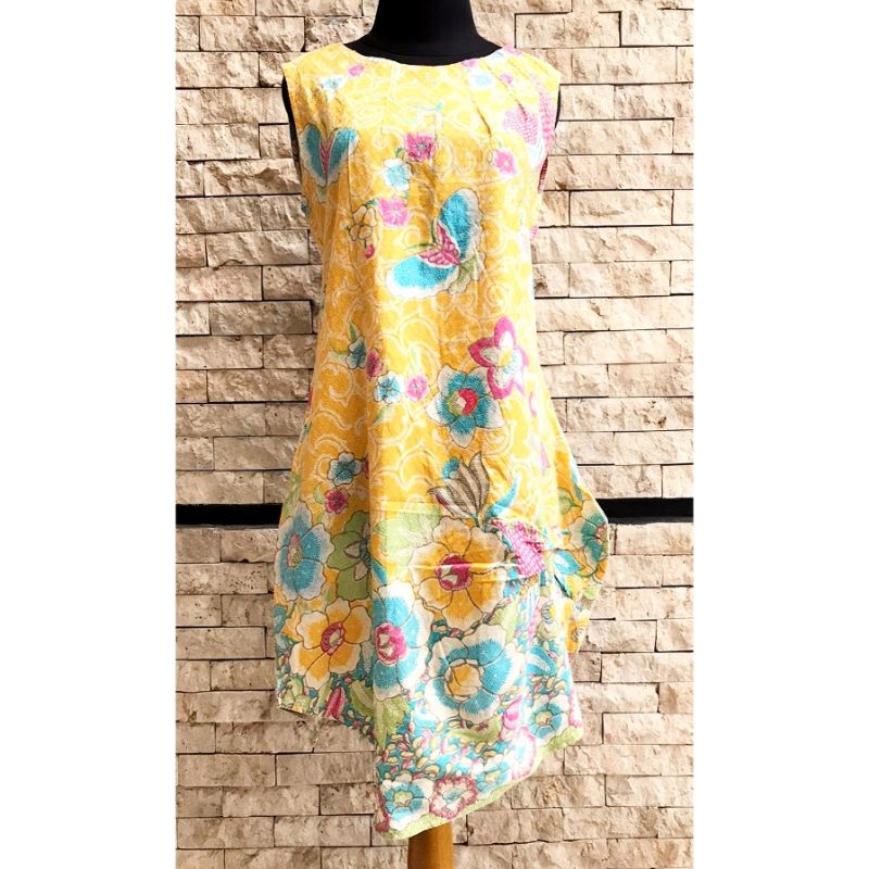 SALE MINI DRESS BATIK EMBOSS WOMAN - TUNIK BATIK CEWEK - TERUSAN BATIK WANITA