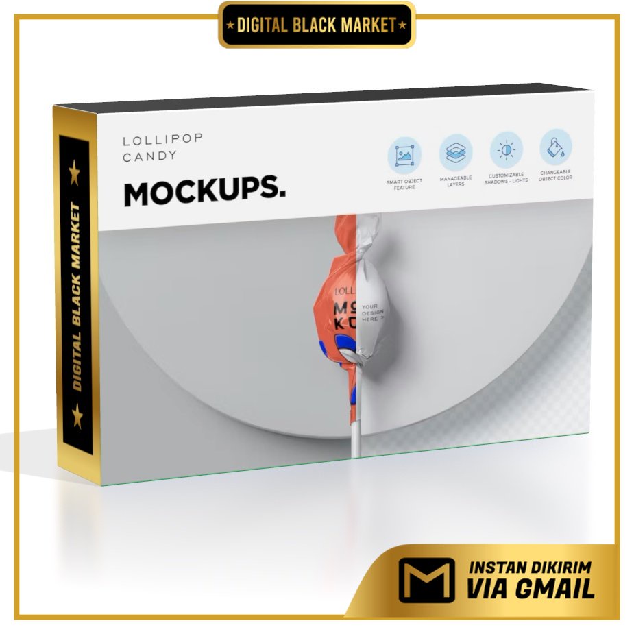 Lollipop Wrapping Mockups