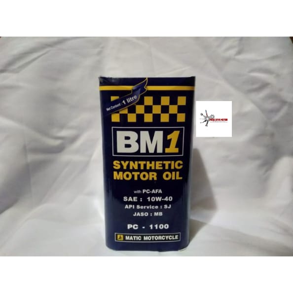 BM 1 SYNTHETIC MOTOR OIL PC-1100 MATIC MOTORCYCLE 1 LITER