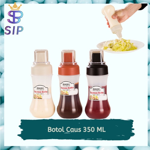 Botol Saus Sambel Tomato Mayonaise Susu Cokelat 5 Lubang Anti Tumpah 350 Ml Botol Minyak Kecap Kental Manis Multifungsi