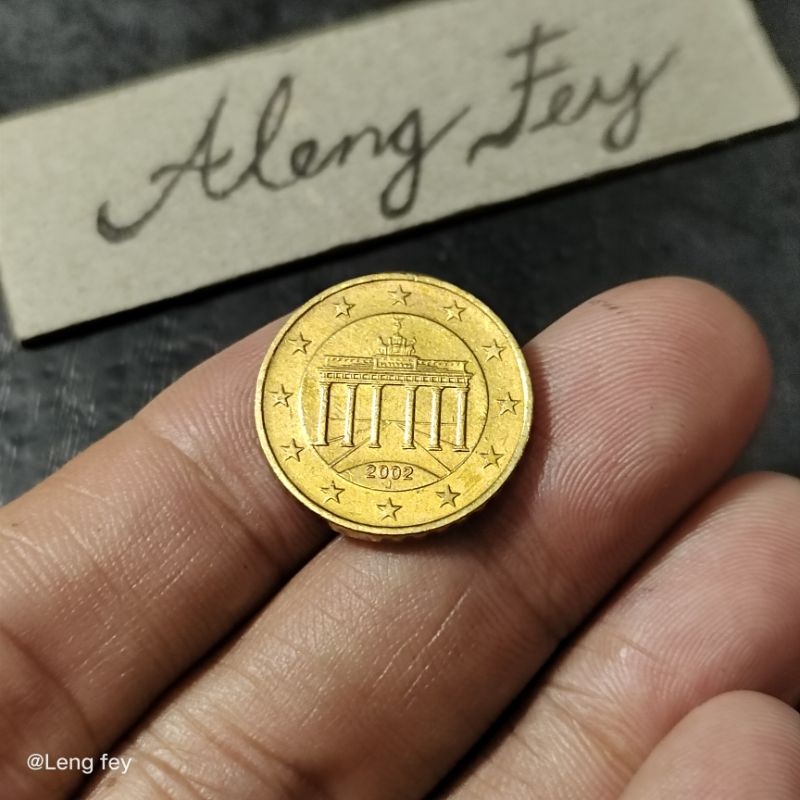 koin asing Euro Jerman 10 Cent KaAF1